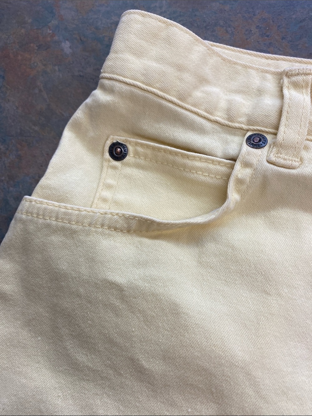 Vintage 70’s Tommy’s Yellow Denim Shorts - Picture 7 of 9